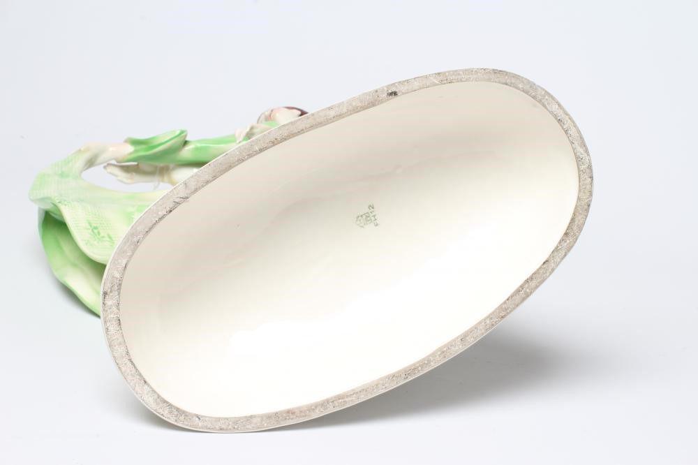 AN ART DECO KATZHÜTTE EARTHENWARE LARGE FIGURE GROUP modelled as a pair of dancers Image