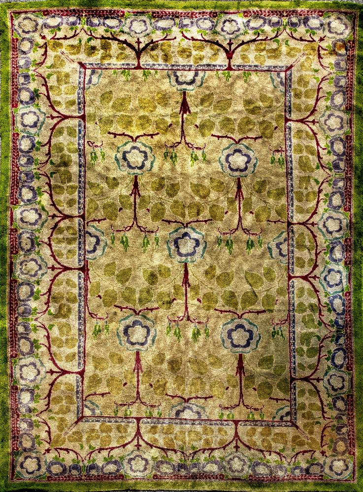 AN ARTS AND CRAFTS WOOL CARPET Image