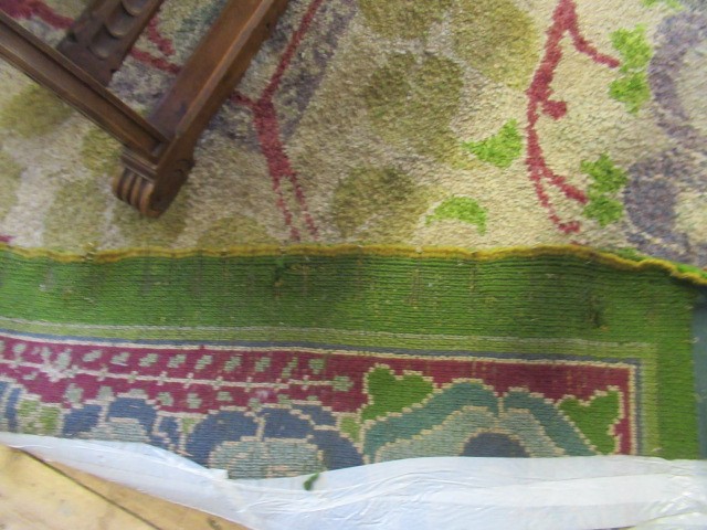 AN ARTS AND CRAFTS WOOL CARPET Image