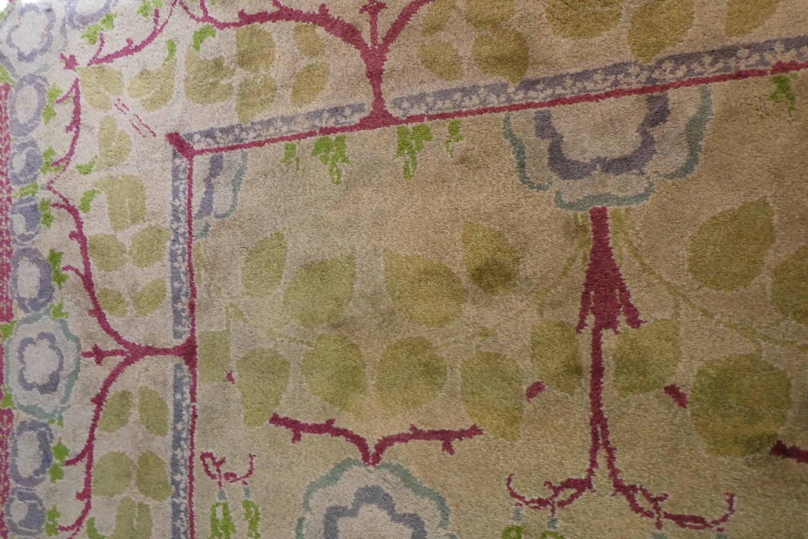 AN ARTS AND CRAFTS WOOL CARPET Image