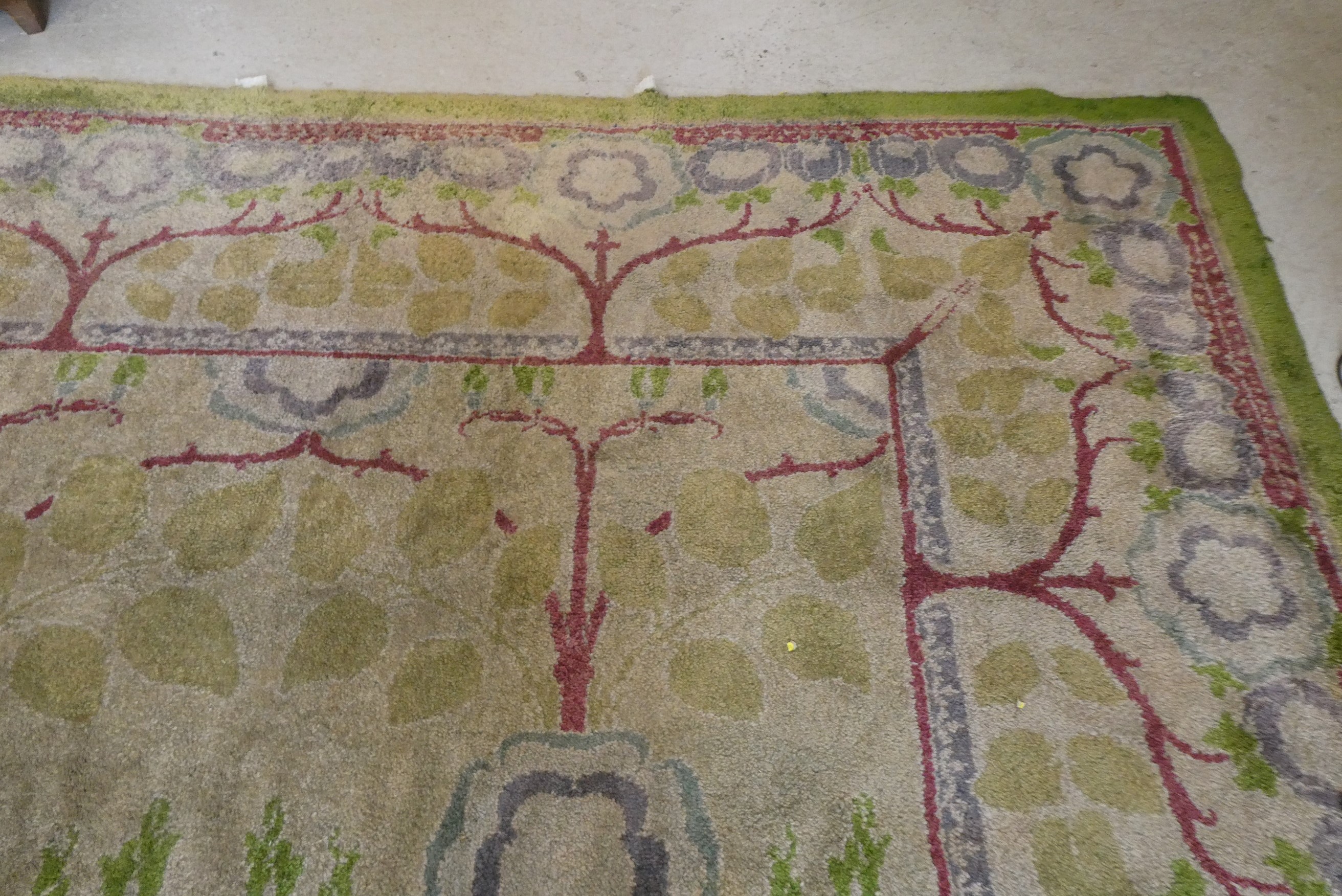 AN ARTS AND CRAFTS WOOL CARPET Image