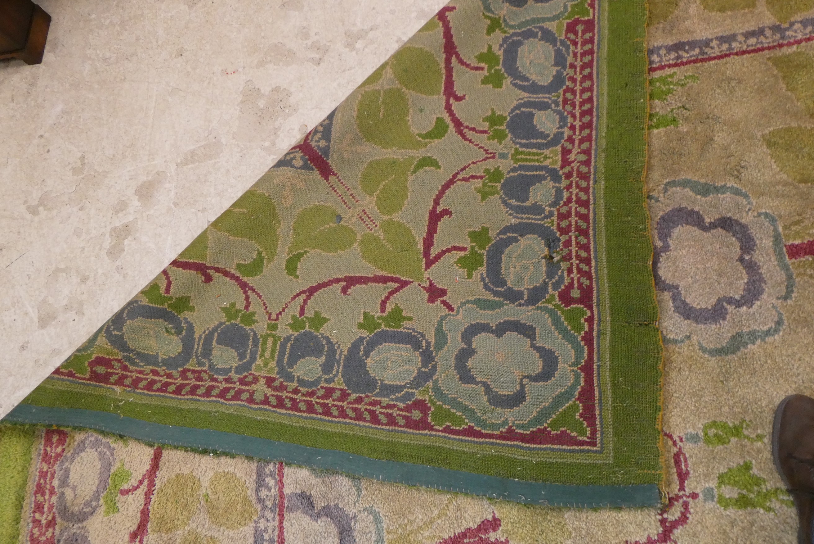 AN ARTS AND CRAFTS WOOL CARPET Image