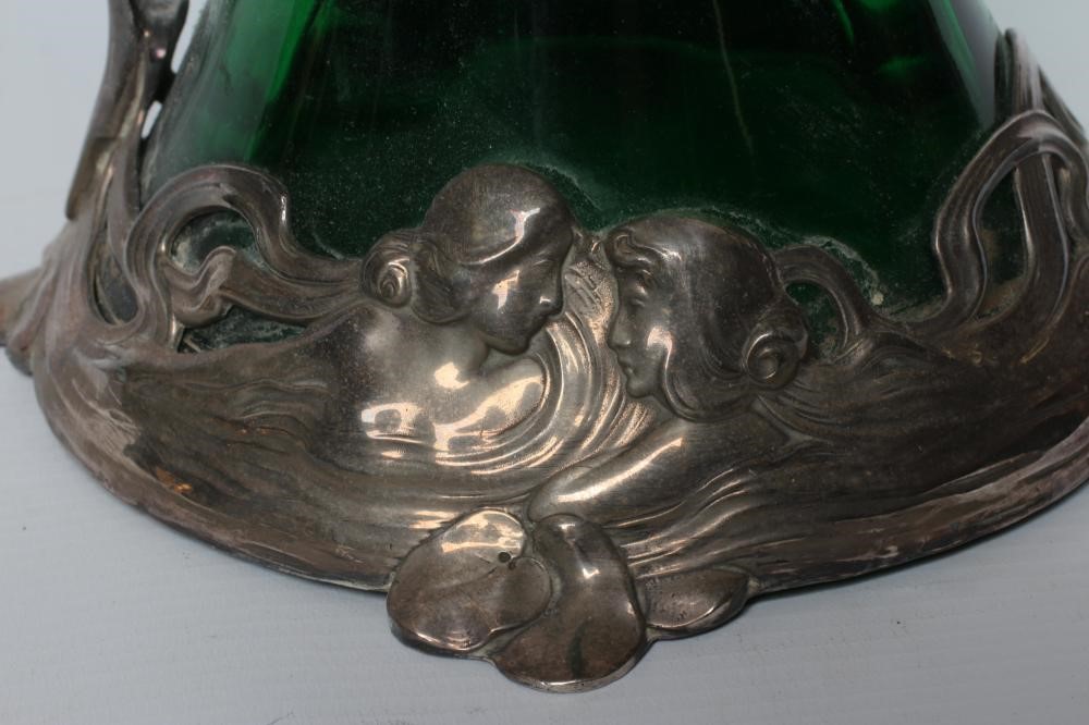 AN ART NOUVEAU WMF CLARET JUG AND STOPPER Image