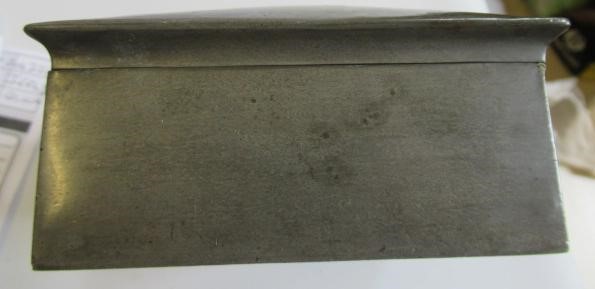 A TUDRIC PEWTER BRIDGE CARD BOX of plain oblong form Image