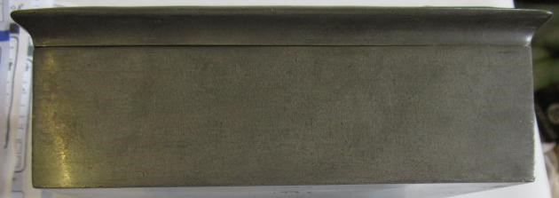 A TUDRIC PEWTER BRIDGE CARD BOX of plain oblong form Image