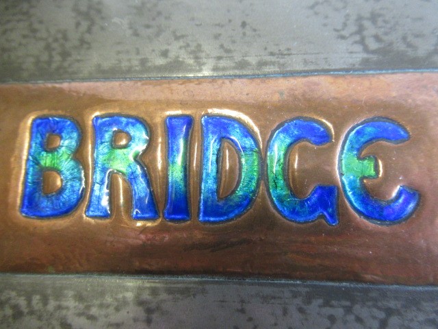 A TUDRIC PEWTER BRIDGE CARD BOX of plain oblong form Image