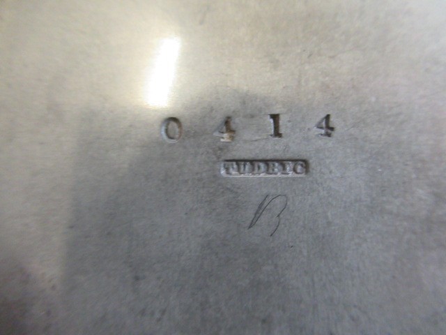 A TUDRIC PEWTER BRIDGE CARD BOX of plain oblong form Image