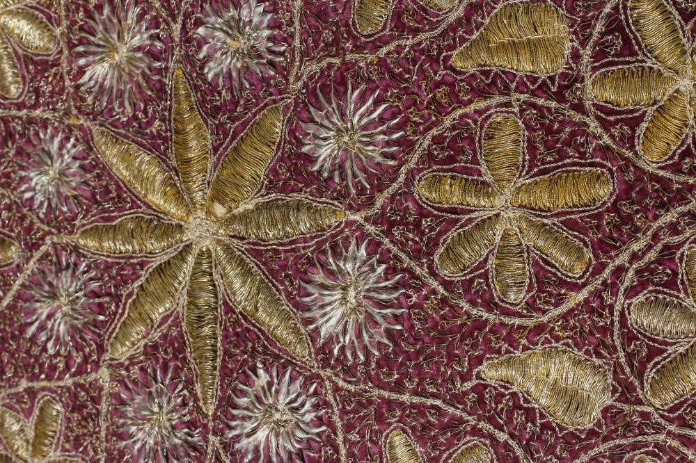 A CONTINENTAL PURPLE VELVET COVER Image