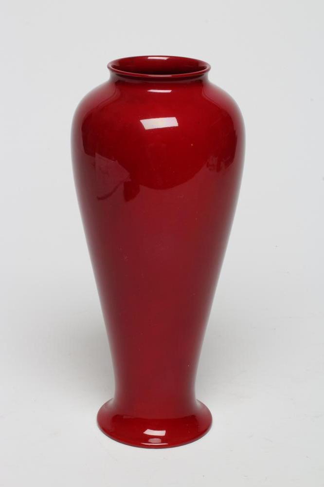 A BERNARD MOORE EARTHENWARE VASE, early 20th century, of rounded conical form on a spreading foot, Image