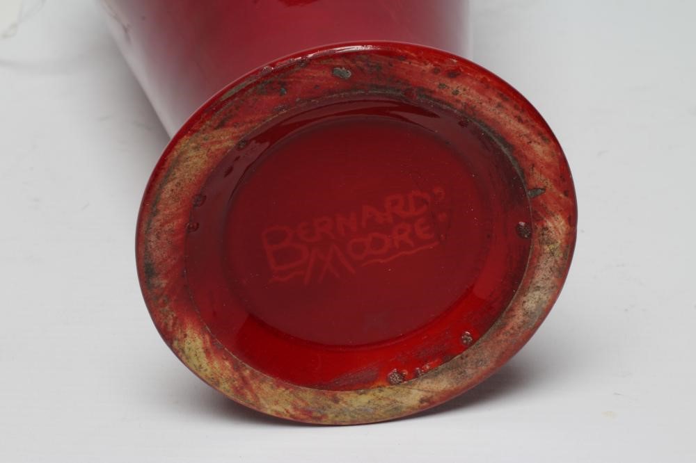 A BERNARD MOORE EARTHENWARE VASE, early 20th century, of rounded conical form on a spreading foot, Image