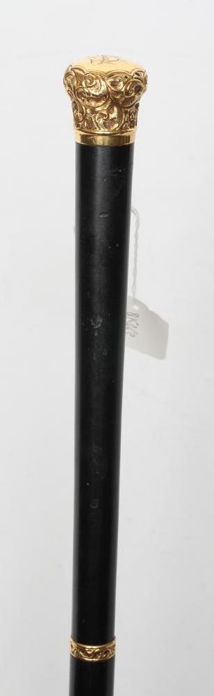 A VICTORIAN EBONY WALKING CANE Image