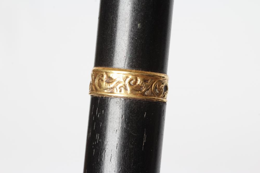 A VICTORIAN EBONY WALKING CANE Image