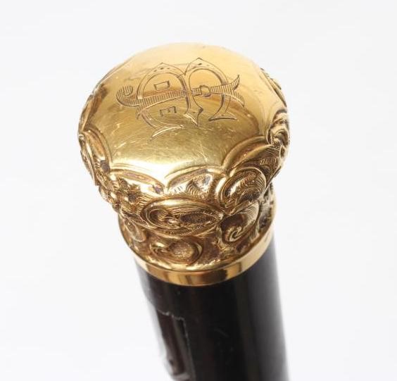 A VICTORIAN EBONY WALKING CANE Image