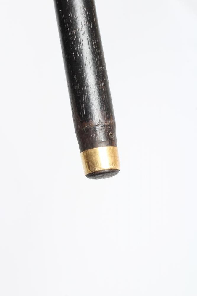 A VICTORIAN EBONY WALKING CANE Image