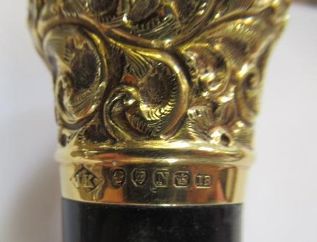 A VICTORIAN EBONY WALKING CANE Image