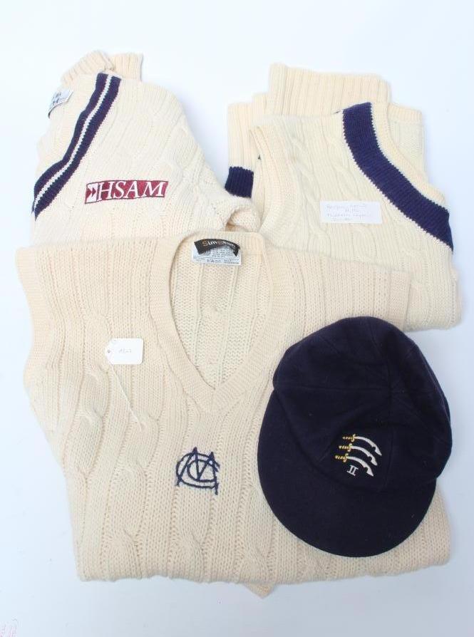 MIDDLESEX CRICKET MEMORABILIA owned by Benjamin Leonard Hutton, comprising a Captain's sweater, two Image