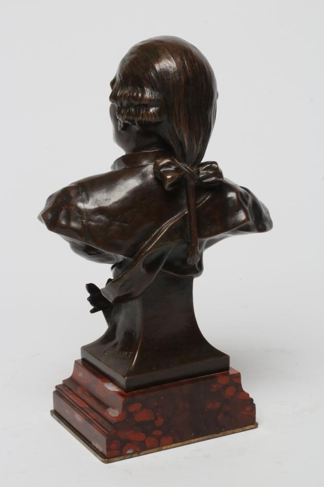 EMILE LOUIS PICAULT (1833-1915) A bronze bust of André Ernest Modeste Grétry (1741-1813), signed and Image