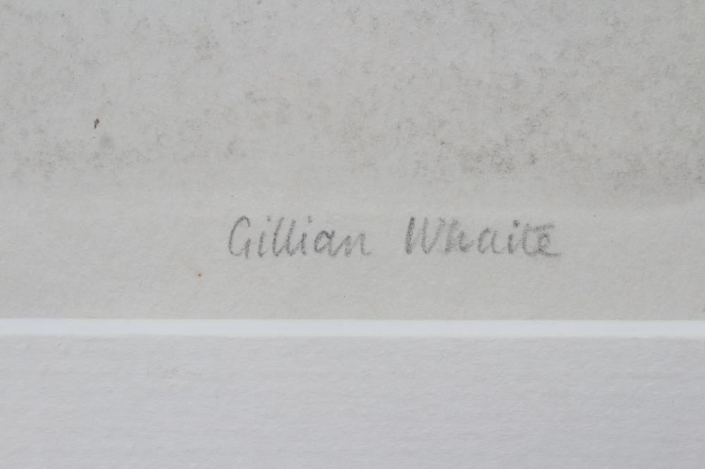 GILLIAN WHAITE (1934-2012) Clocks and Seedcases, signed lower right Gillian Whaite, etching and Image