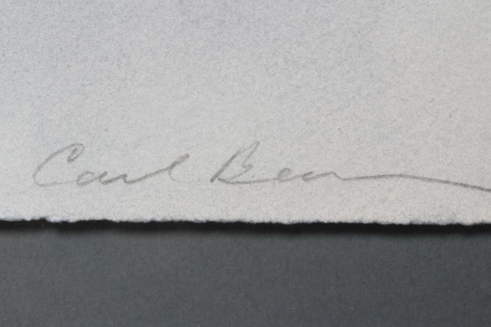 CARL BEAM (1943-2005) The Whale of our Being, signed in pencil lower right, estate stamp lower left, Image