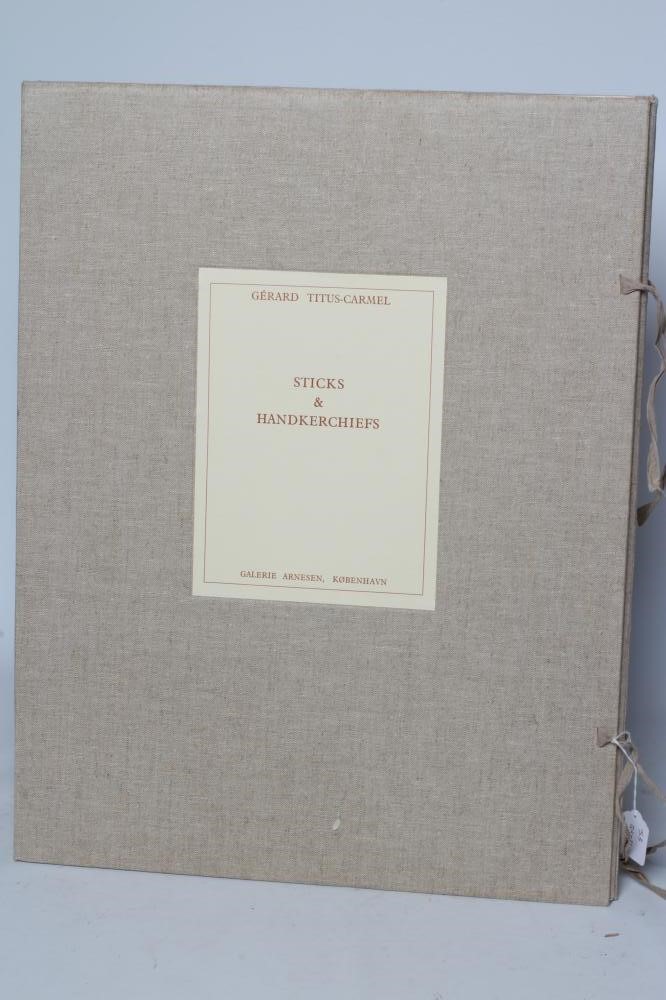 GERARD TITUS-CARMEL (b.1942) Portfolio of five etchings from the series Sticks and Handkerchiefs Image