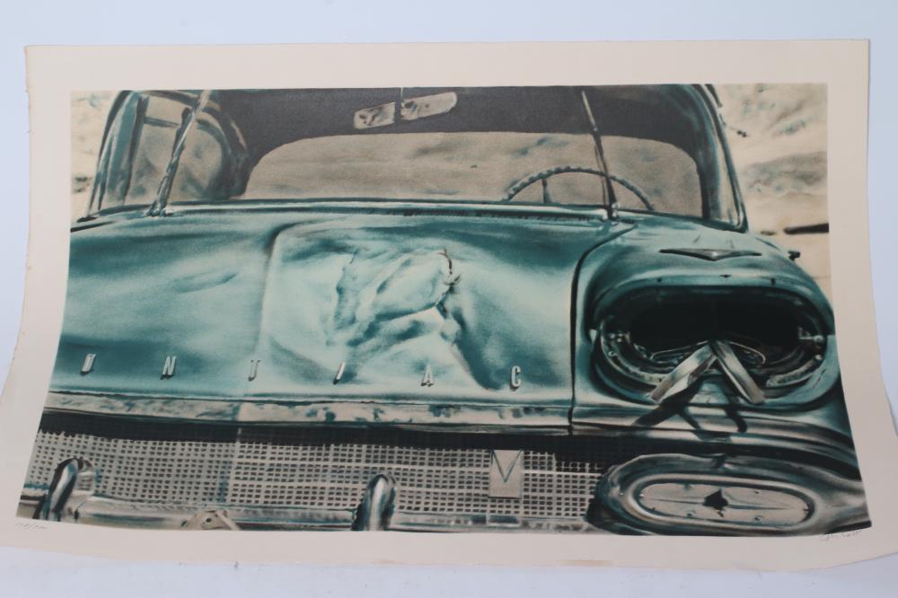 JOHN SALT (1937-2021) Desert Wreck/Arrested Vehicle, signed, numbered 118/300 in pencil, ESA stamp Image
