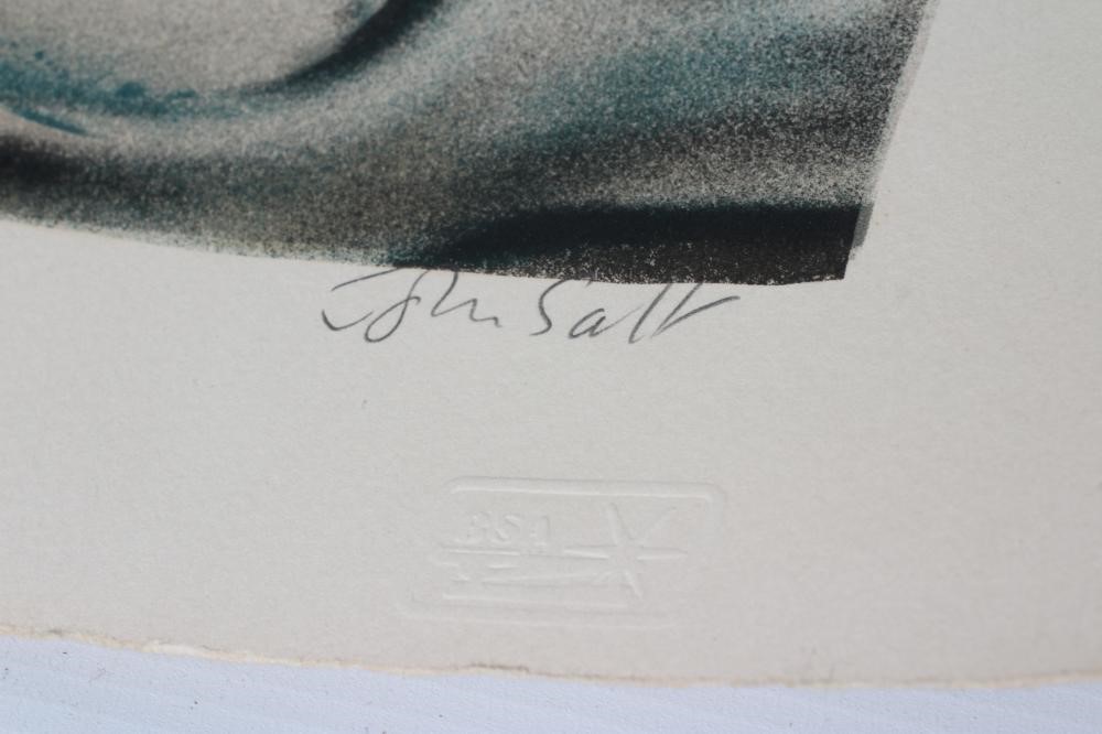 JOHN SALT (1937-2021) Desert Wreck/Arrested Vehicle, signed, numbered 118/300 in pencil, ESA stamp Image