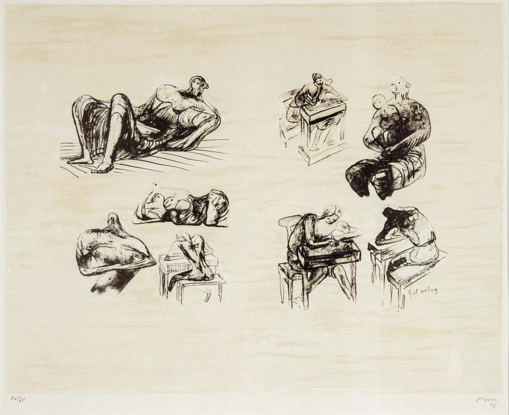 HENRY MOORE (1898-1986) Eight Sculptural Ideas Image