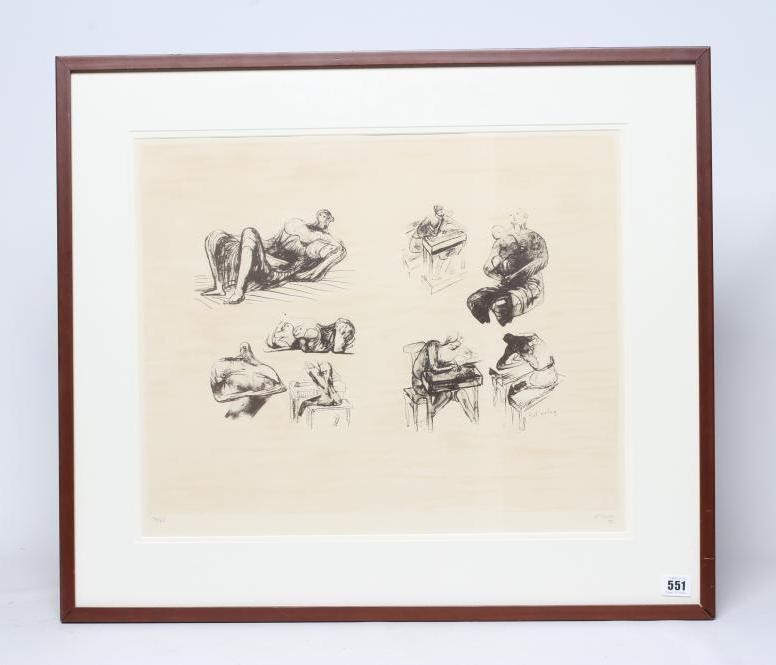 HENRY MOORE (1898-1986) Eight Sculptural Ideas Image