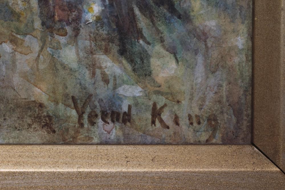 HENRY JOHN YEEND KING (1855-1924) Milking Time, signed lower right, watercolour heightened with Image