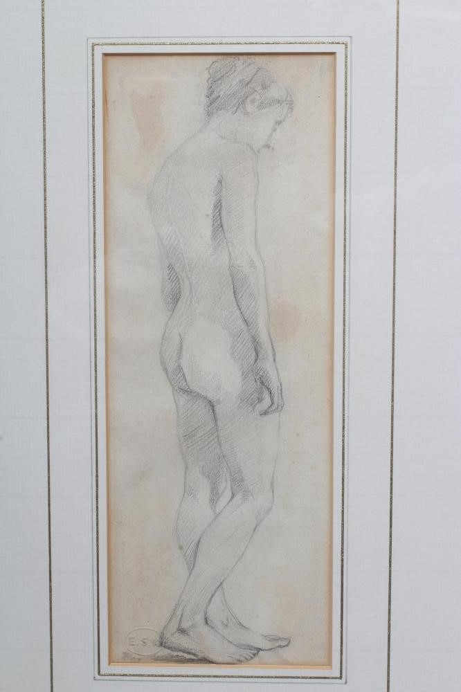 CIRCLE OF AUGUSTUS JOHN (1878-1961) Standing Nude Image