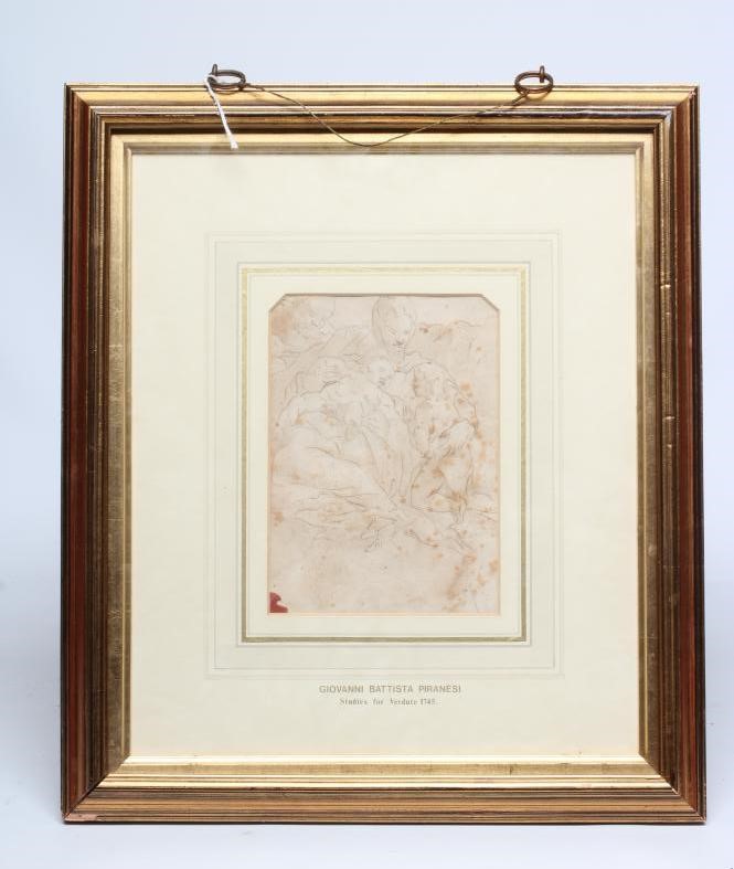 FOLLOWER OF GIOVANNI BATTISTA PIRANESI (1720-1778) Studies for the Verdute, a pair, pen and ink, Image