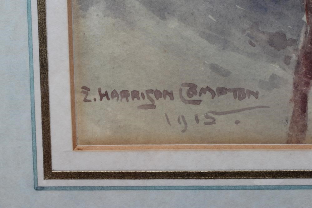 EDWARD HARRISON COMPTON (1881-1960) Glastonbury from Chalice Hill, signed lower left and dated 1915, Image