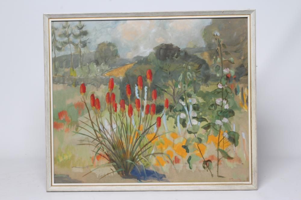 DAVID R ANDERSEN (1884-1973) View of Garden from Studio Window Image