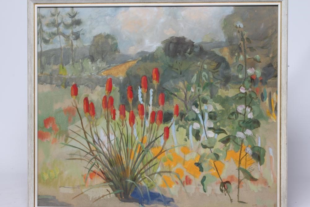 DAVID R ANDERSEN (1884-1973) View of Garden from Studio Window Image