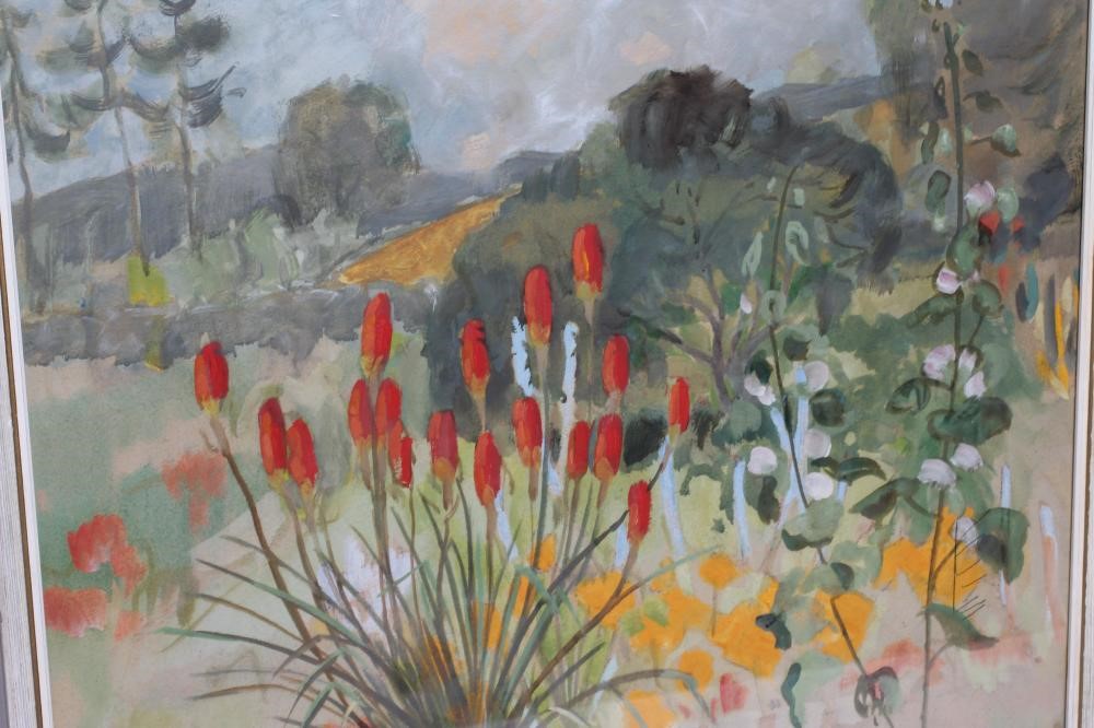 DAVID R ANDERSEN (1884-1973) View of Garden from Studio Window Image