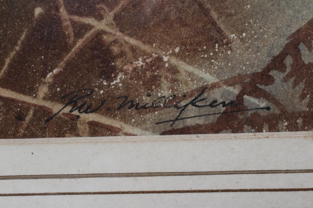 ROBERT W MILLIKEN (1920-2014) Woodcock, signed lower right, watercolour, 14" x 10", modern frame Image