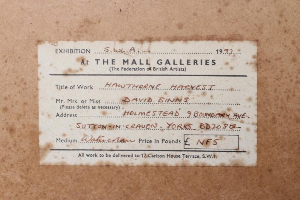 DAVID BINNS (1935-2020) Hawthorne Harvest Image