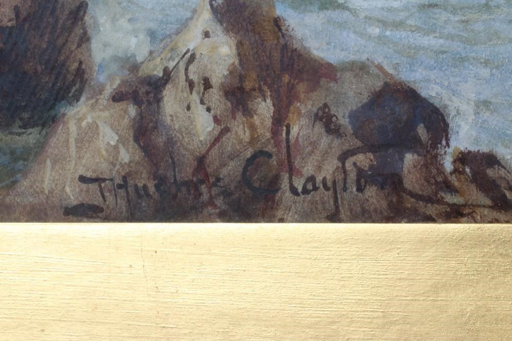 JOSEPH HUGHES CLAYTON (Act. 1891-1929) Wylfa Head from Cemaes Bay, signed lower right, watercolour, Image