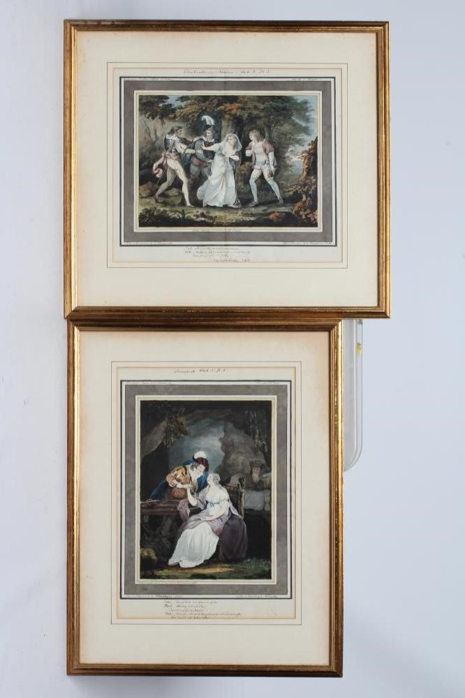 A COLLECTION OF EIGHT LATE 19TH CENTURY WATERCOLOURS DEPICTING SHAKESPEAREAN SCENES Image