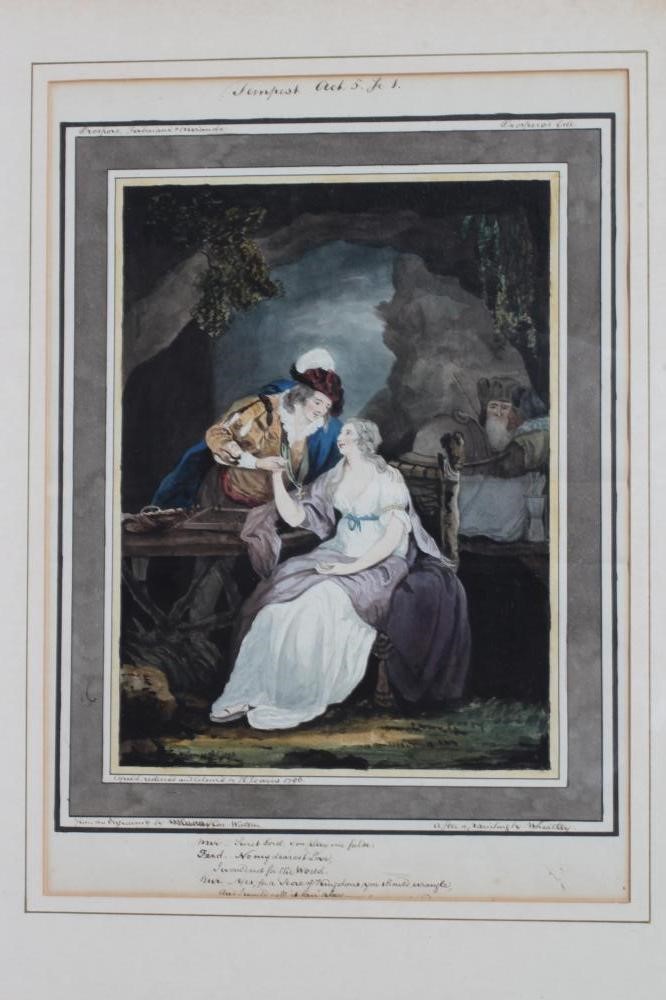 A COLLECTION OF EIGHT LATE 19TH CENTURY WATERCOLOURS DEPICTING SHAKESPEAREAN SCENES Image