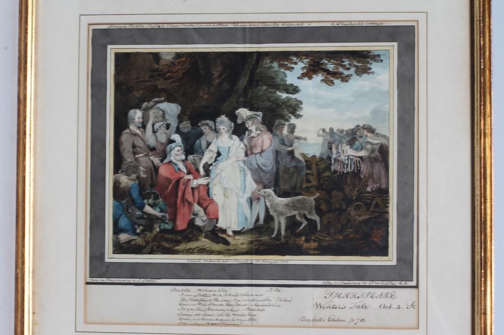 A COLLECTION OF EIGHT LATE 19TH CENTURY WATERCOLOURS DEPICTING SHAKESPEAREAN SCENES Image