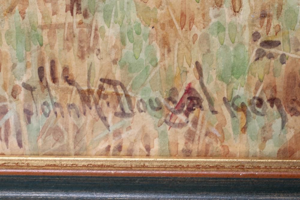 JOHN MCDOUGAL (1851-1945) Harvest Time, signed lower right, dated 1909, watercolour, 22" x 26 1/2", Image