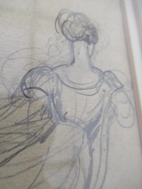 JOHN HAYTER RA (1815-1879) Study of a Seated Lady, pencil, unsigned, 5 1/2" x 3", modern gilt frame Image