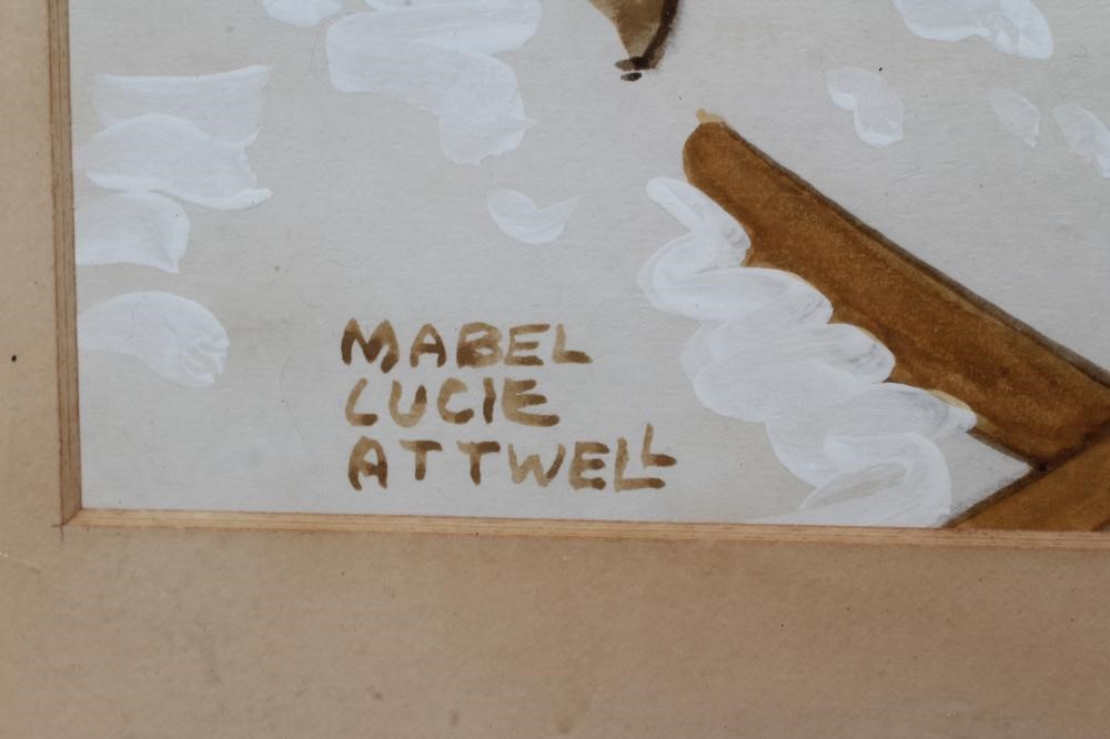 MABEL LUCIE ATTWELL (1879-1964) Young Girl Skiing Image