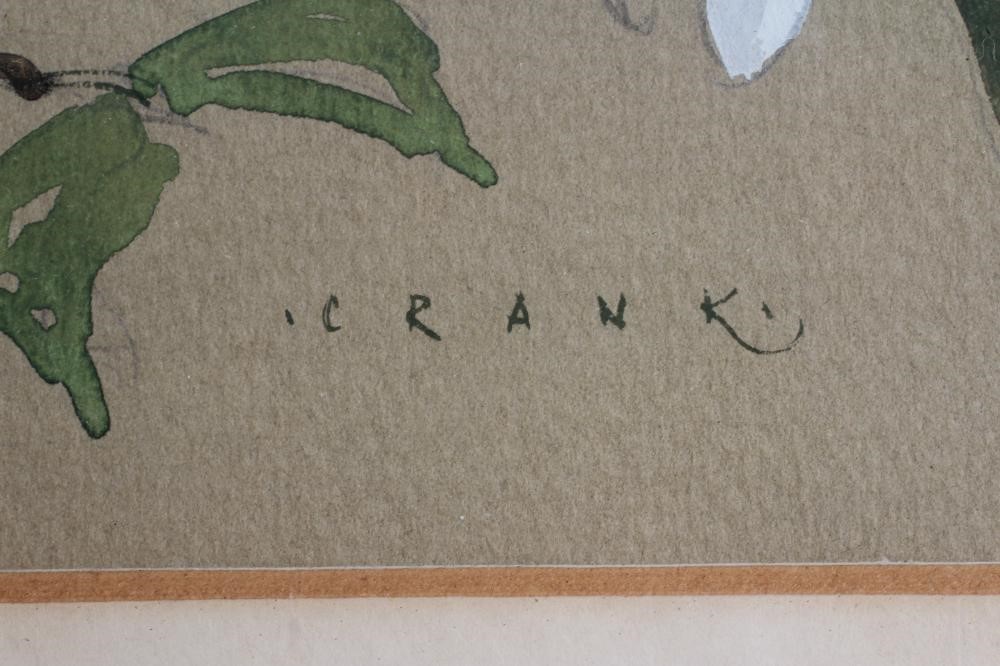 JOHN CRANK (1923-2003) 'Robin' and 'Songthrush', a pair, both signed, watercolour and gouache, both Image