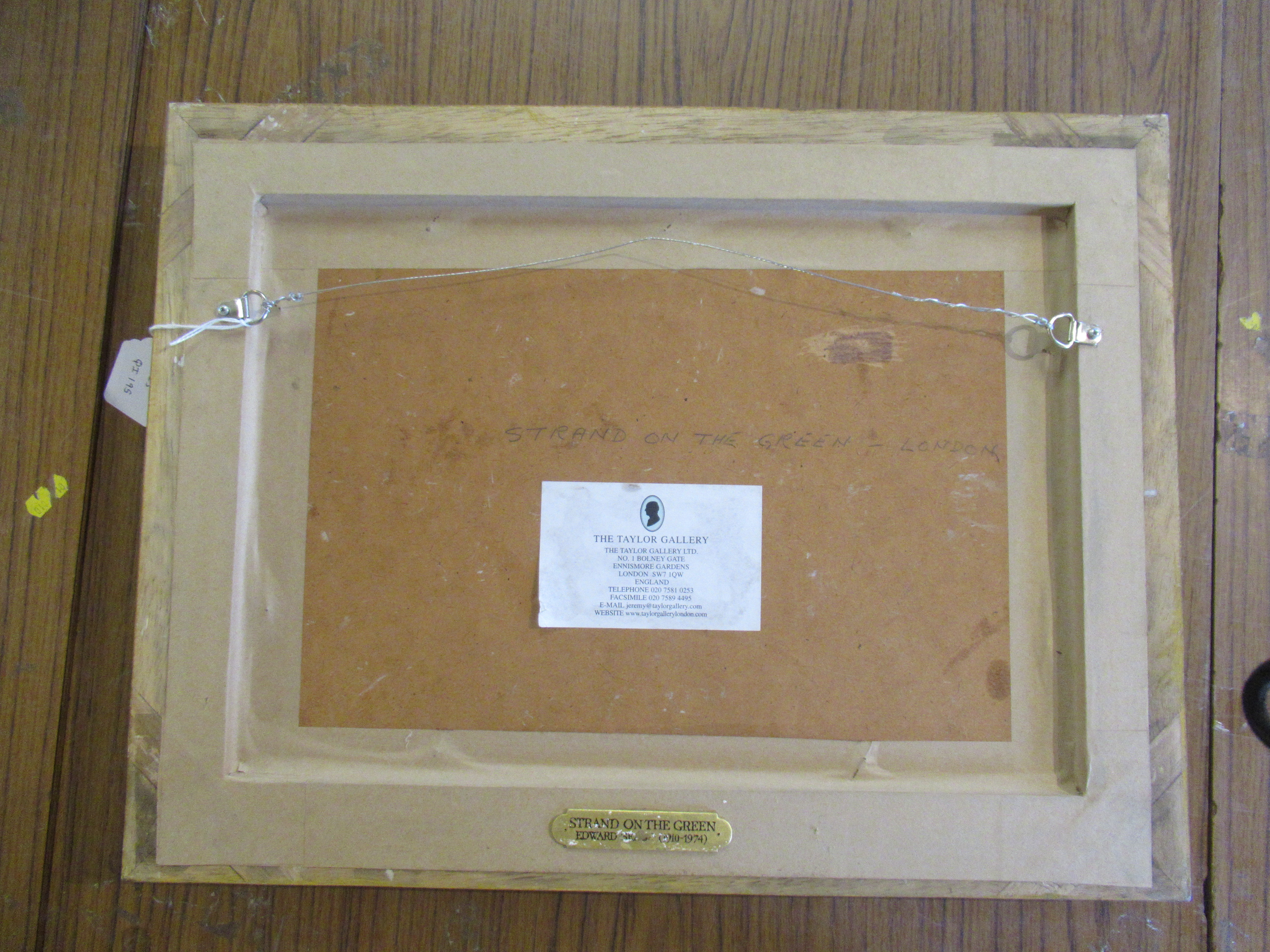 EDWARD SEAGO RWS RBA (1910-1974) Strand on the Green Image