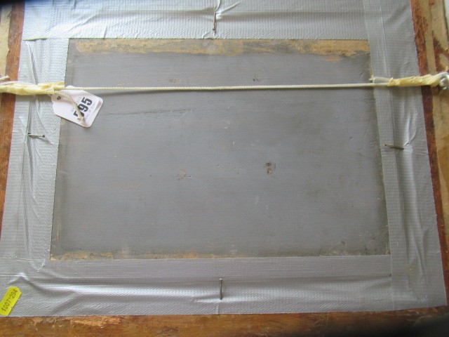 WILLY MARTENS (1856-1927) Children on a Rural Village Street, signed lower left, oil on panel, 9 Image