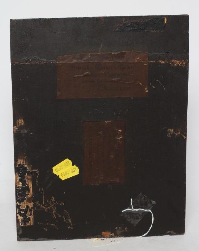 WILLIAM BROMLEY (Act. 1835-1888) Young Girl Seated in a Barn Window, signed lower left, gallery Image