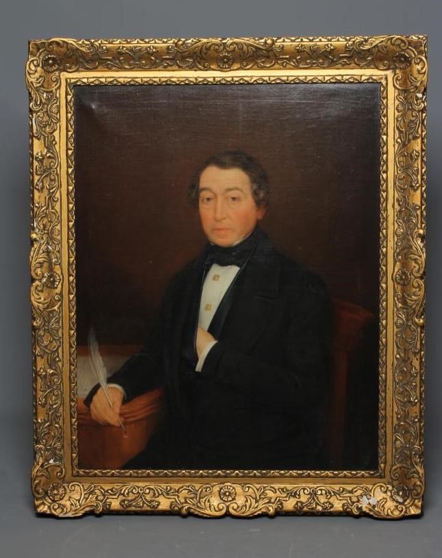 BRITISH SCHOOL (Late 19th Century) Portrait of a Gentleman and a Lady Image