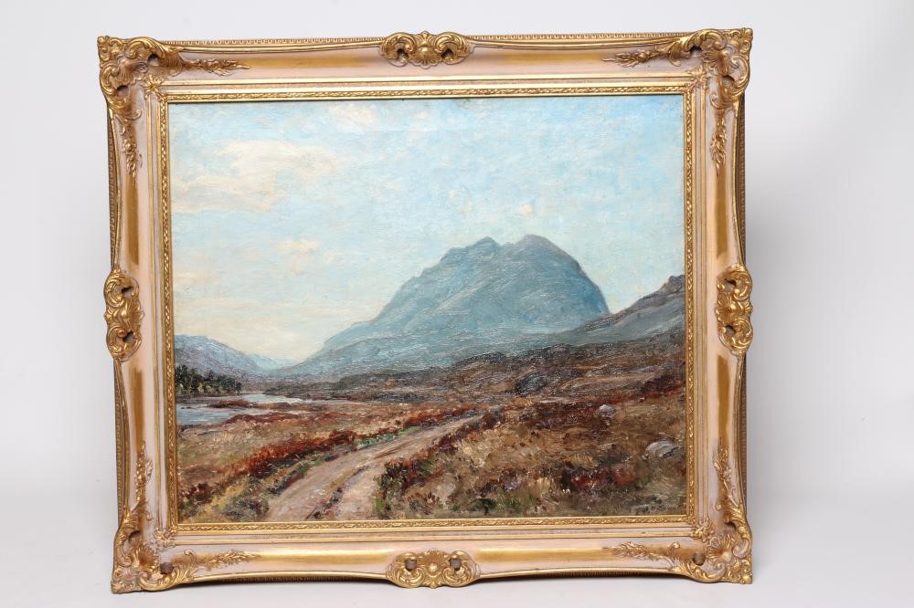 HERBERT F ROYLE (1870-1958) Glen Torridon, signed lower right, oil on canvas, 20" x 24", modern gilt Image